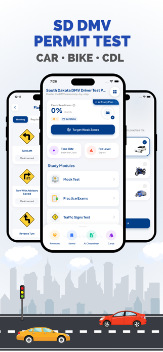 SD DMV Learners Permit Test Screenshot 1 of 10