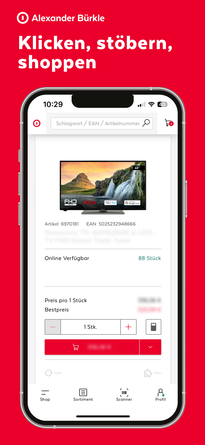 Alexander Bürkle Online-Shop