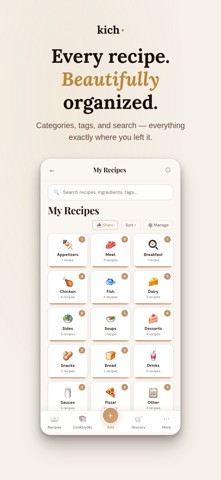 Kich: Recipe Keeper & Scanner screenshot