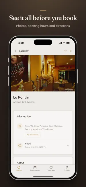 Tabora CI: Abidjan Restaurants screenshot 2