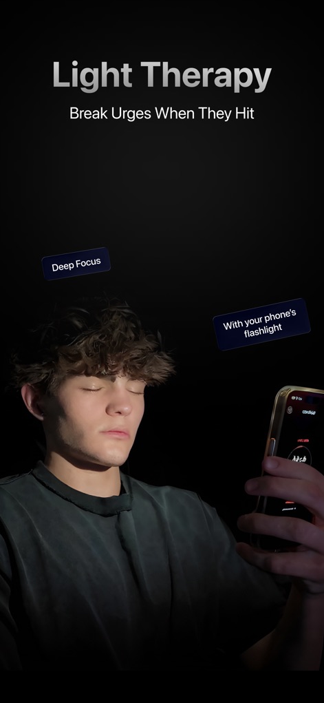 Rewired: Defeat Lust Now - This tool utilizes guided light therapy sessions, leveraging the phone's flashlight for deep focus and immediate urge intervention.