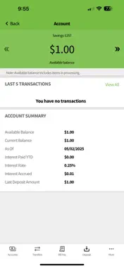 Traditions Bank Mobile Banking screenshot 1