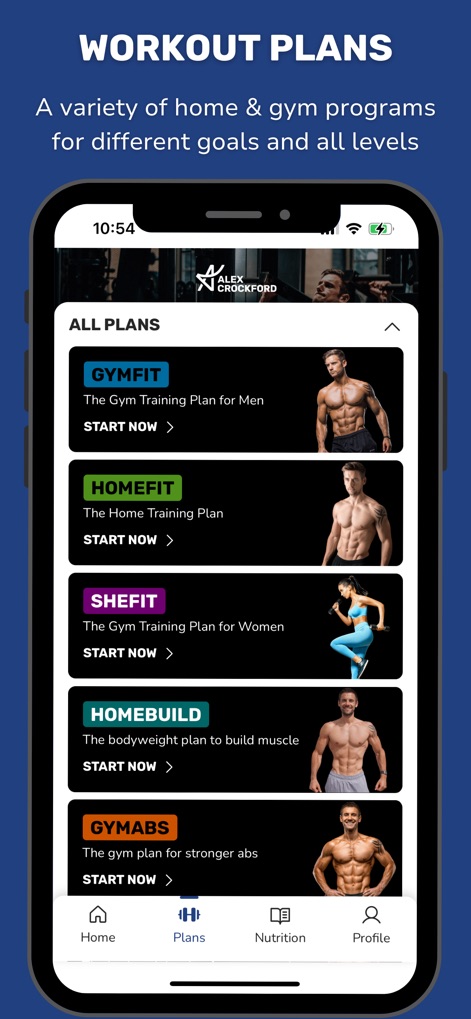 ALEX CROCKFORD - Health & Fitness App | MWM