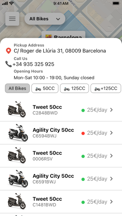 Scooter Moto Rent Screenshot