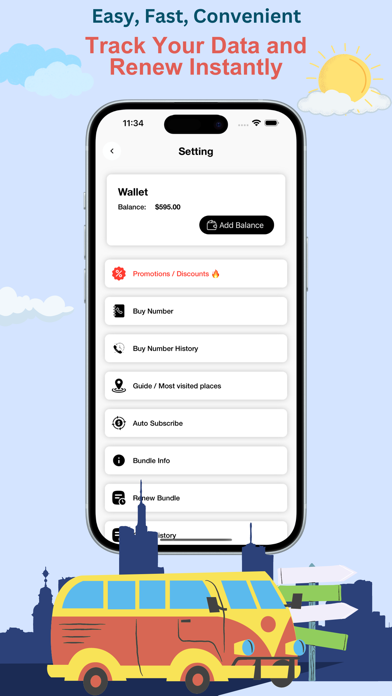 Easy Sim iPhone screenshot 4 - Travel app