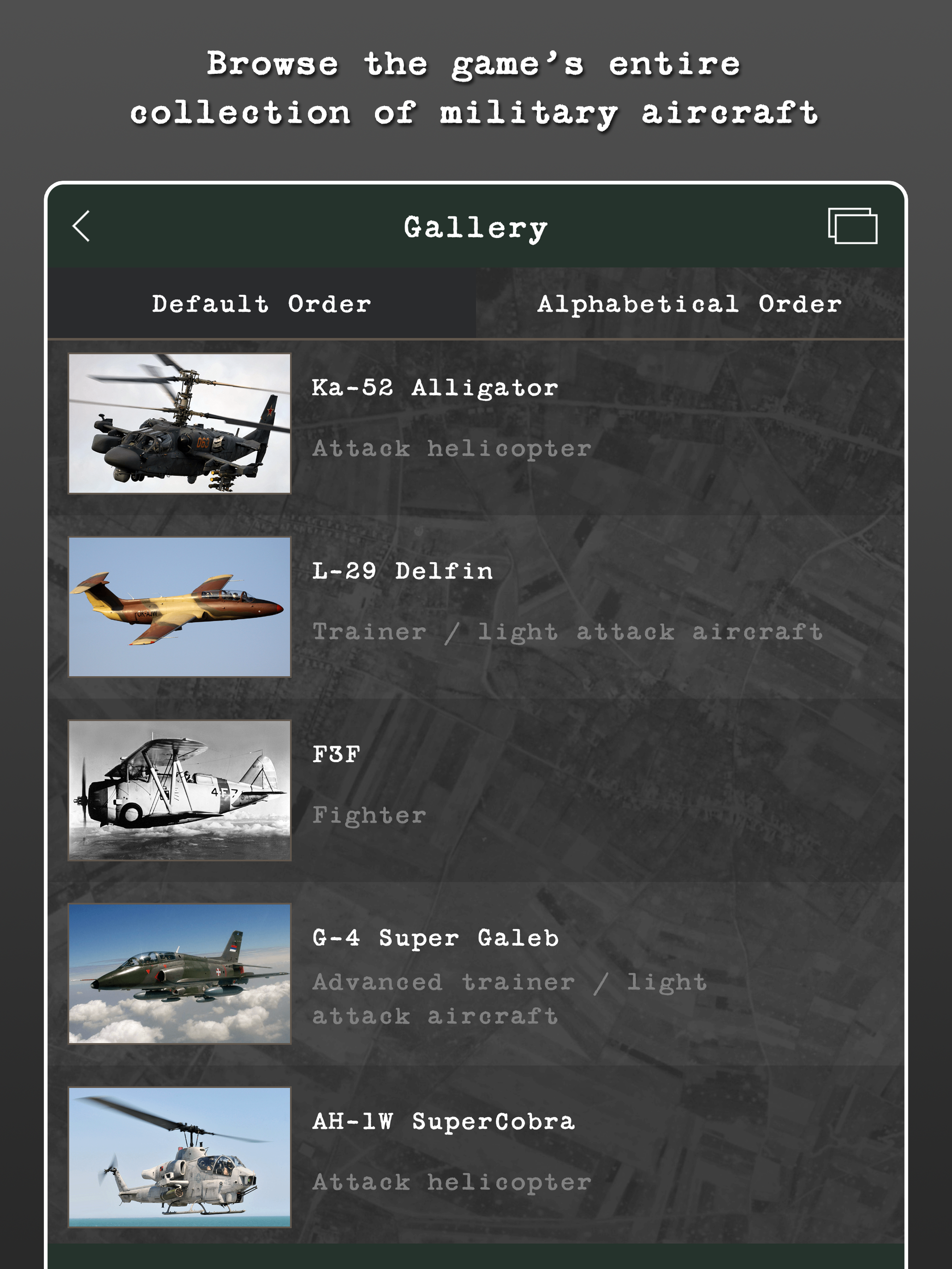 Military Aircraft Lineup