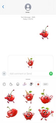 超级欢乐樱桃贴纸 screenshot