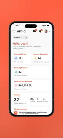 Amici Admin App screenshot