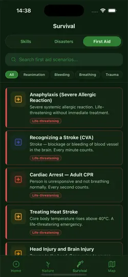 Screenshot von Offline Survival Kit auf dem iPhone 2