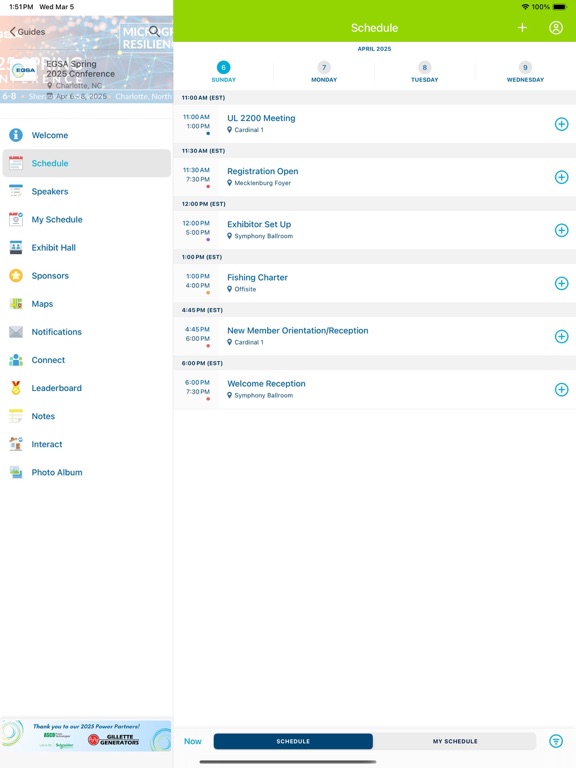 EGSA Conference iPad screenshot 1 - Business app