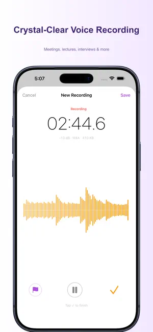 Voice Recorder: Dictaphone screenshot 1