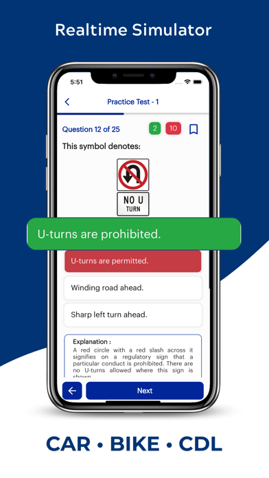 Michigan SOS Permit Practice iPhone screenshot 2 - Education app