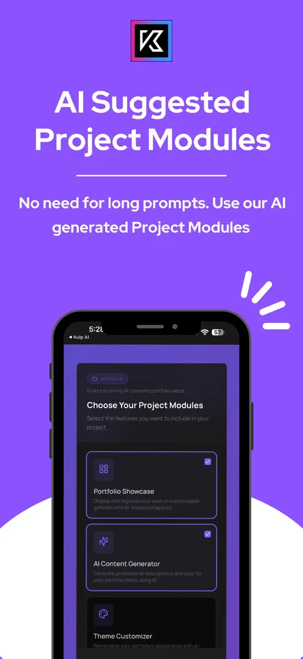 #3. Kulp.AI - Software in Seconds (iOS) Ved: Kulp Labs Private Limited