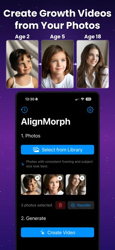 Face Morph Video: Baby Growth screenshot 1 of 3