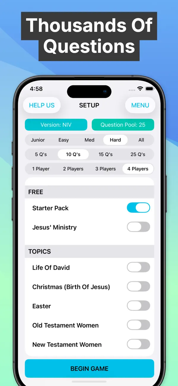 Screenshot #3 pour Bible Trivia - Christian Game
