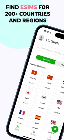 SimGiga eSIM Travel & Internet screenshot