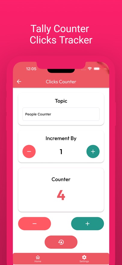 Tally Counter Clicks Tracker