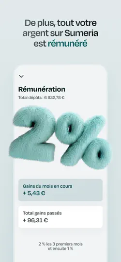 Capture d'écran de Sumeria — Compte Bancaire IA sur iPhone 3