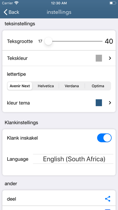 Afrikaans + English Bible Screenshot