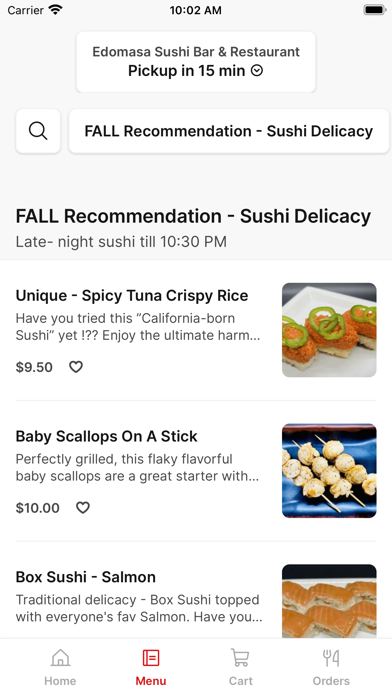 Edomasa To Go iPhone screenshot 2 - Food & Drink app