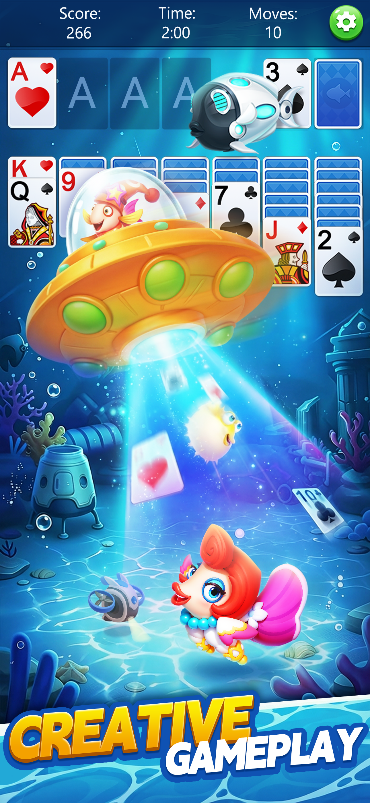Solitaire Klondike Fish screenshot 2