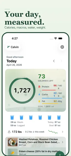 Calvin: Calorie Counter screenshot 2