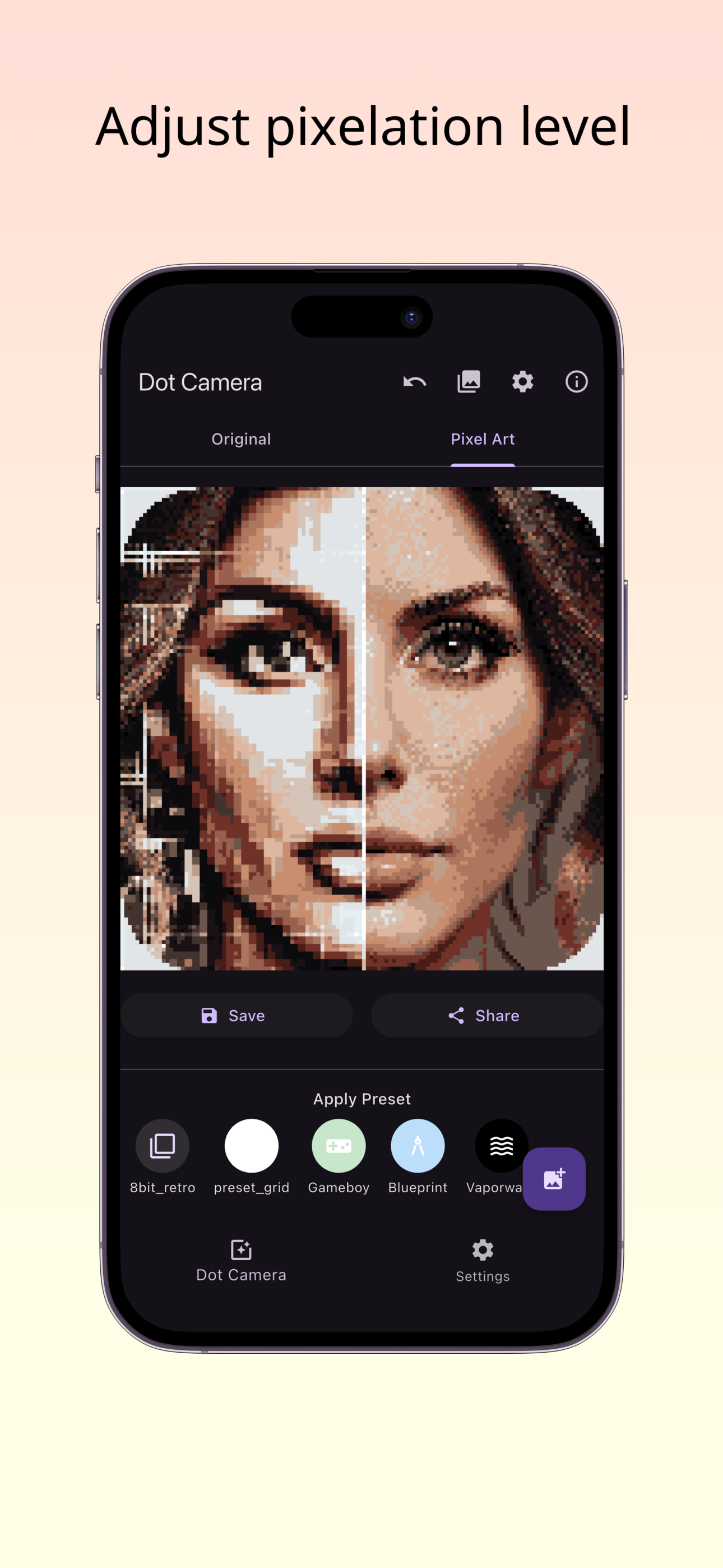 Dotcam - Photo Pixel Art Maker screenshot 3