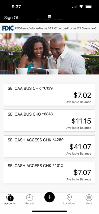 SEI Cash Access Screenshot 2 of 5