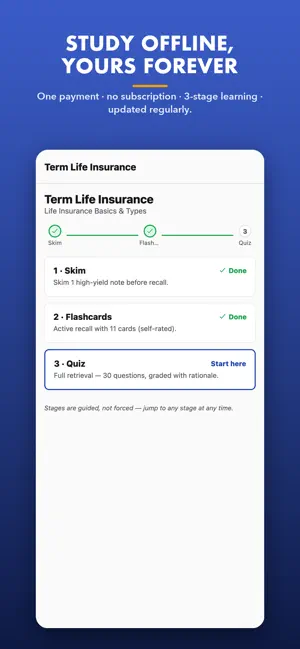 Life & Health Insurance Study screenshot 3