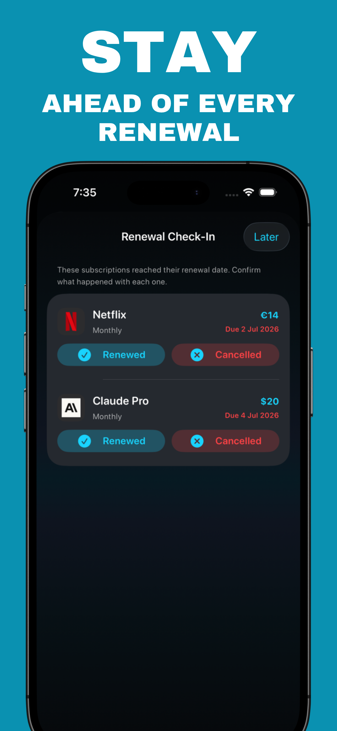 Sub Plus: Subscription Manager screenshot 5