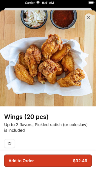 Wings to Us iPhone screenshot 4 - Food & Drink app