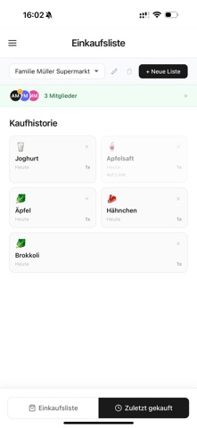 Smoppy – Smarte Einkaufsliste screenshot