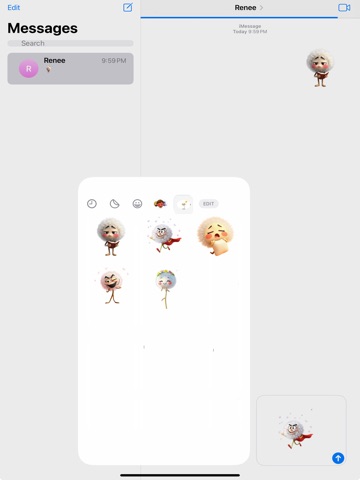 Whirling Dandelion Stickers iPad screenshot