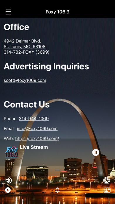 Foxy 106.9 iPhone screenshot