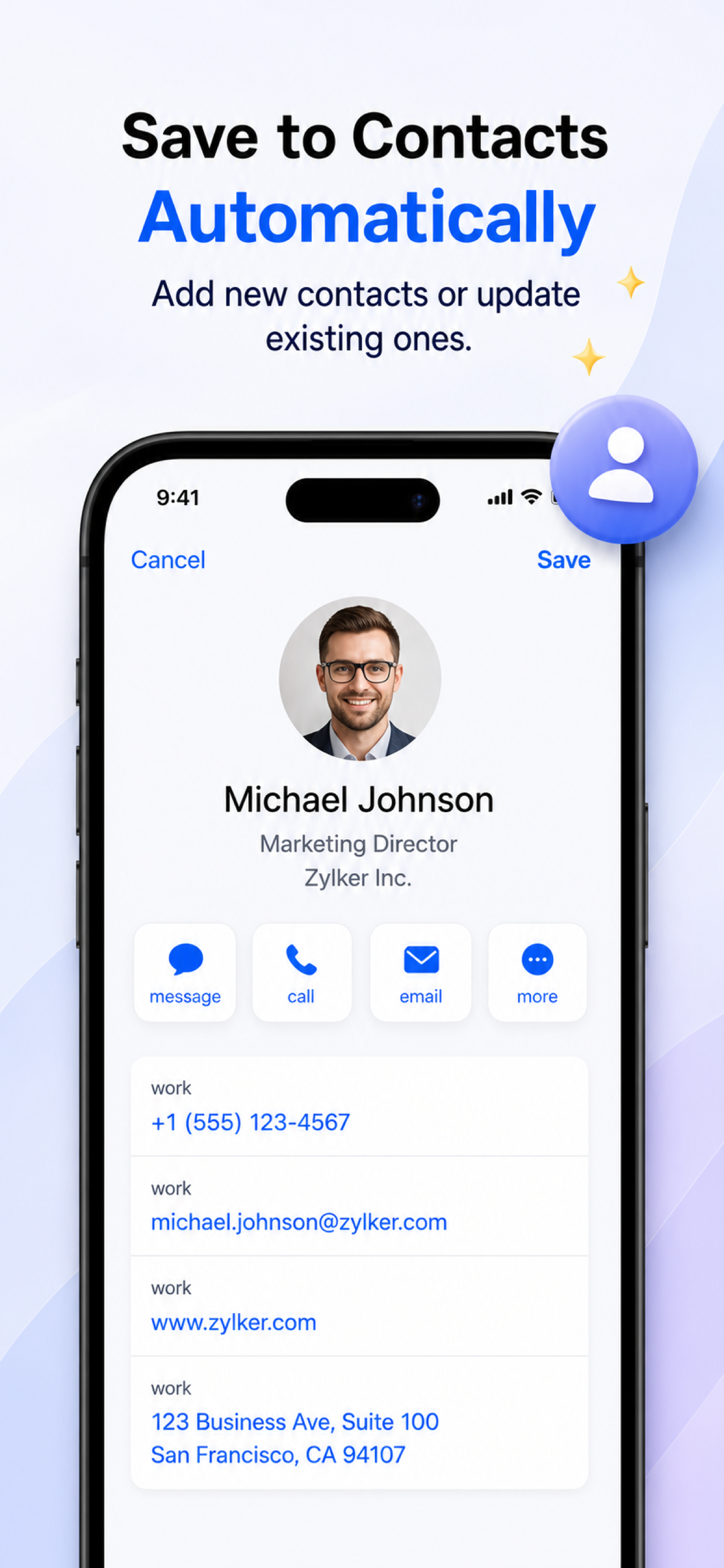 Business Card Scanner Contacts screenshot 3