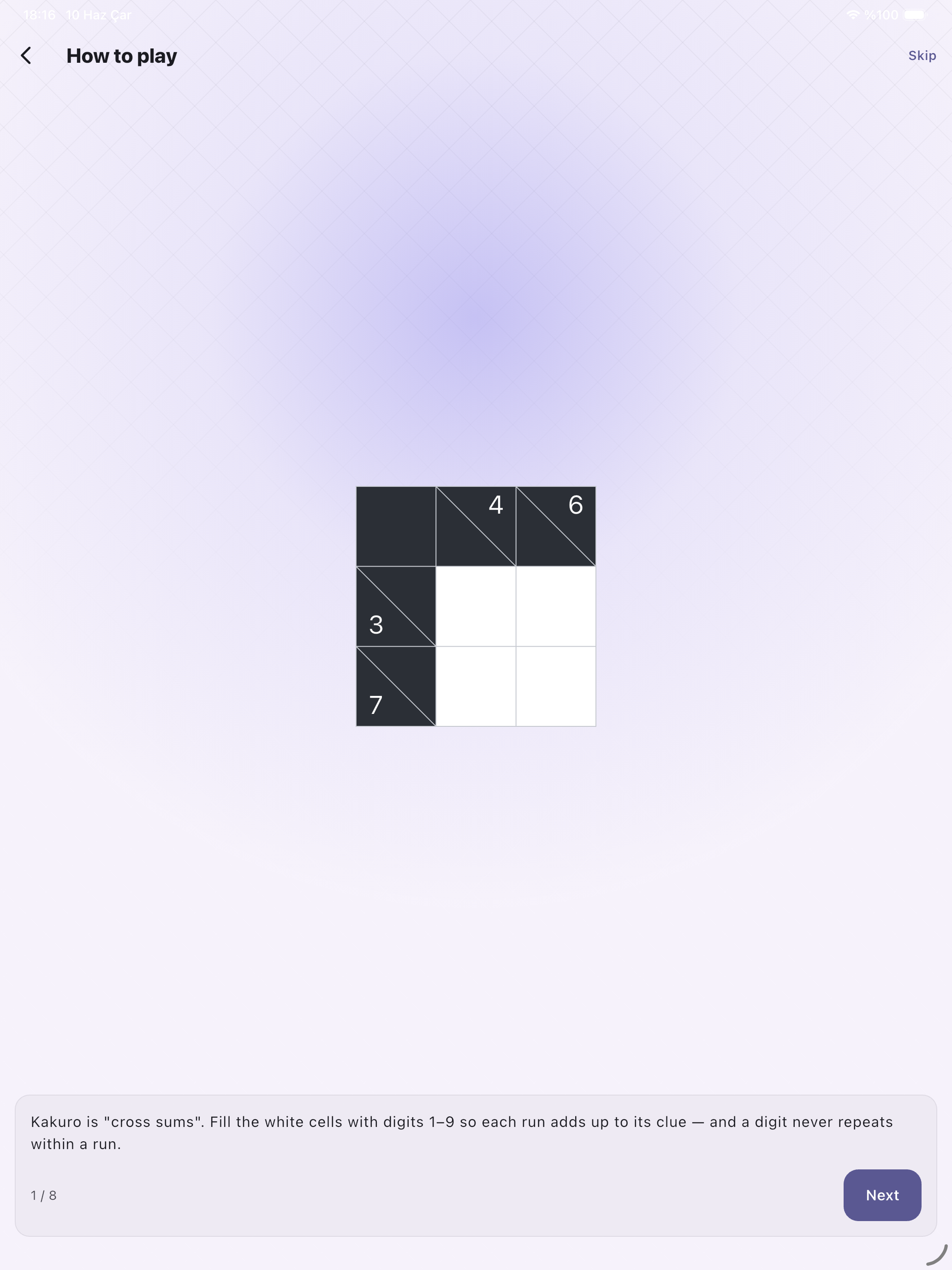 Sumoku — Kakuro Cross