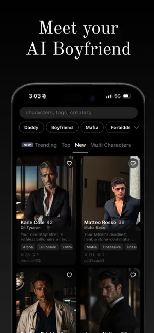 Him - AI Boyfriend Chat screenshot 1