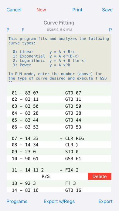 RPN-32 CE iPhone screenshot 4 - Productivity app