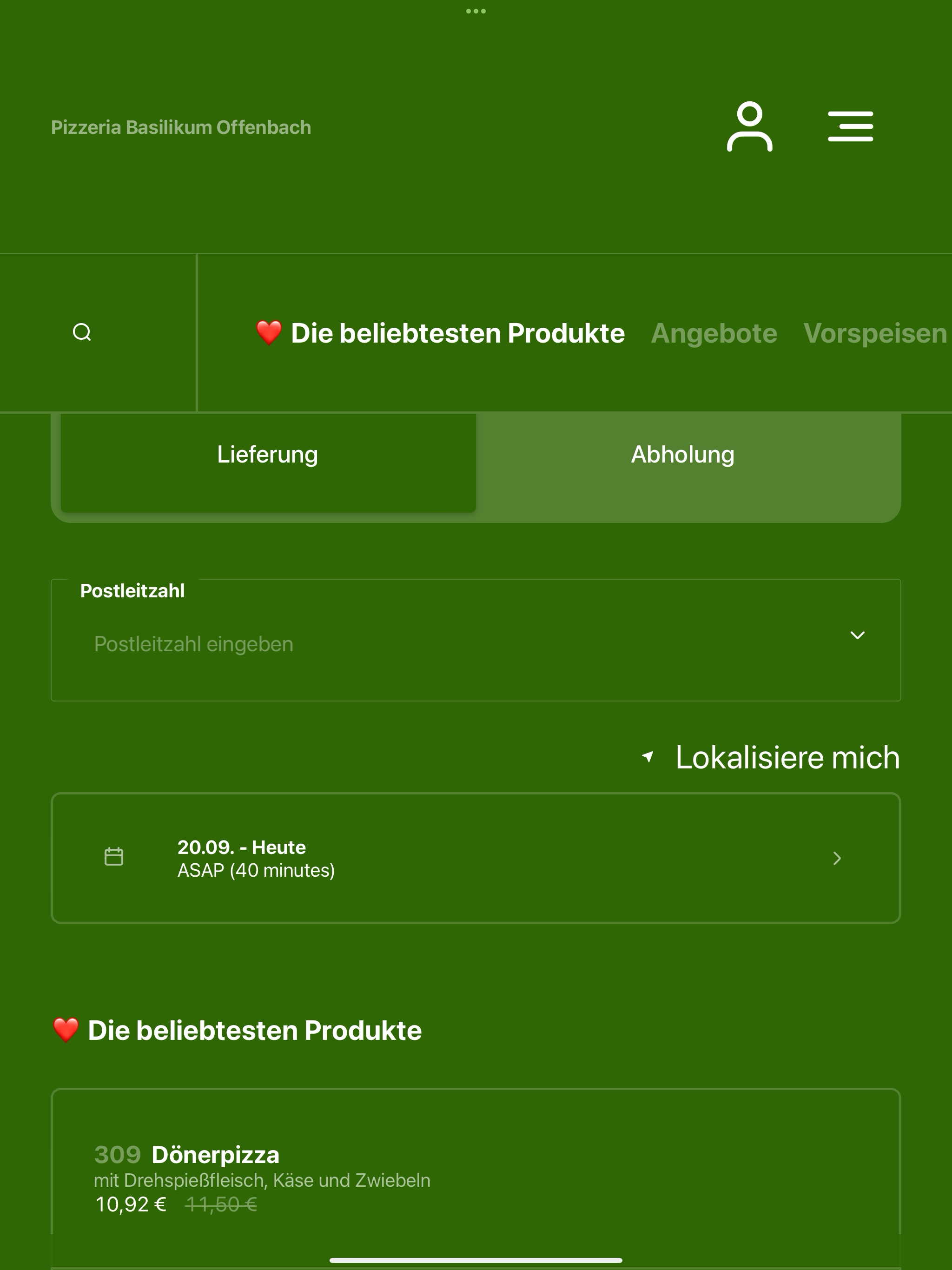 Pizzeria Basilikum Offenbach screenshot 7