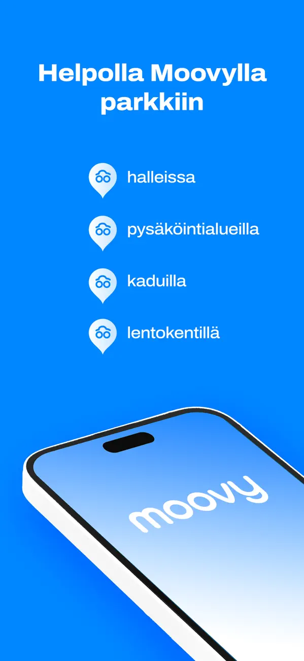 Screenshot #3 pour Moovy, parkkisovellus Suomesta