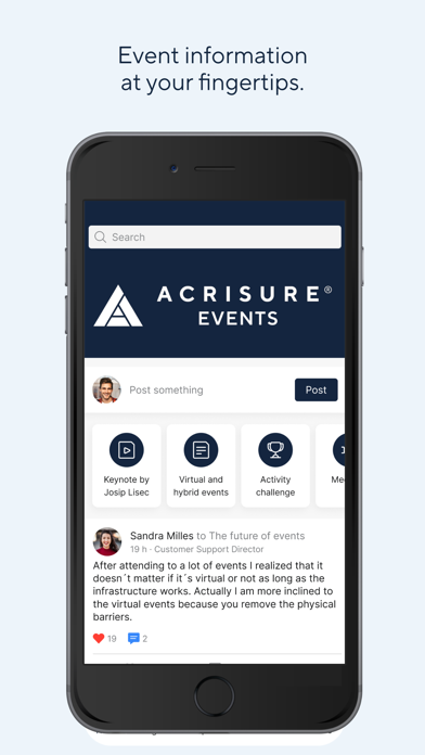 Acrisure Events Screenshot