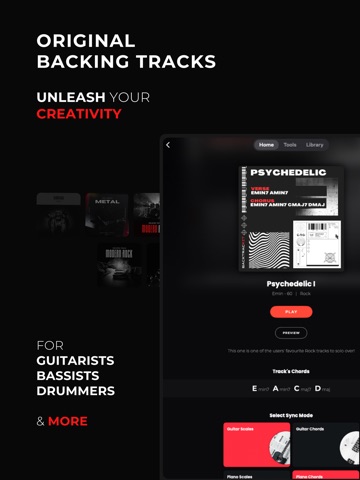 Backtrackit: Musicians App iPad screenshot 3