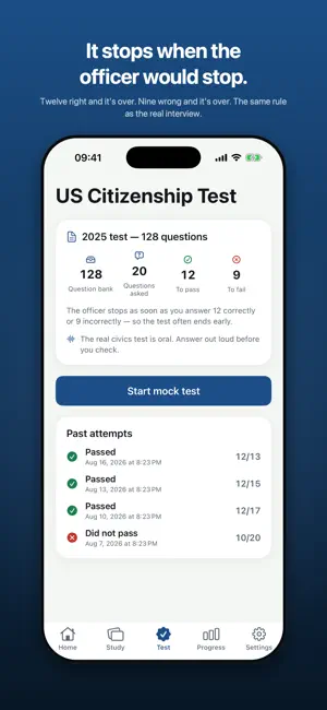 US Citizenship Test Civics screenshot 1