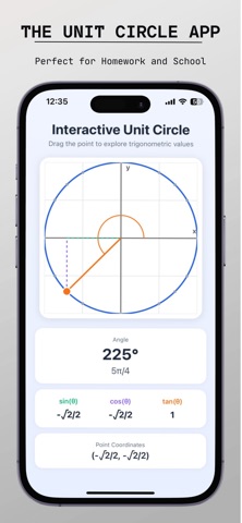 The Unit Circle App screenshot
