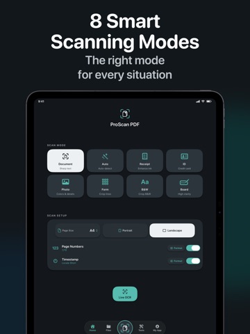 PDF Scanner App - ProScan iPad screenshot