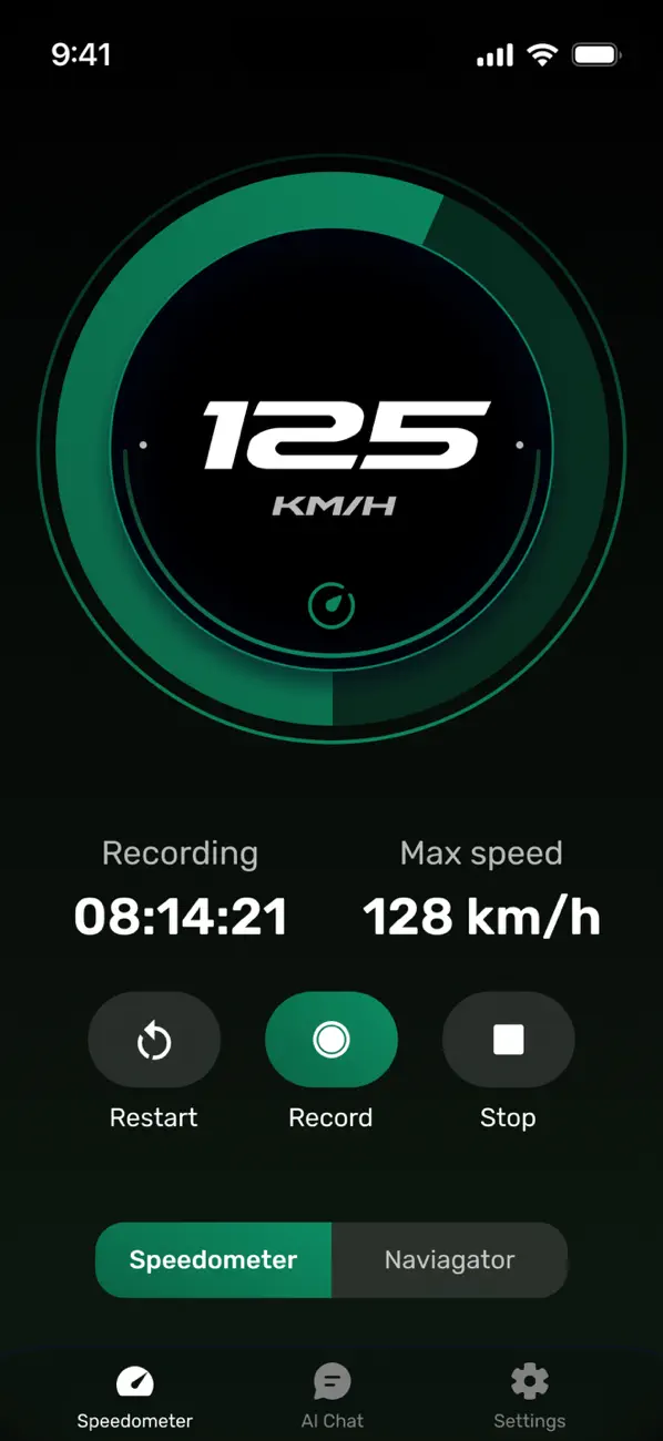 Screenshot #1 pour Compteur de Vitesse GPS Appli