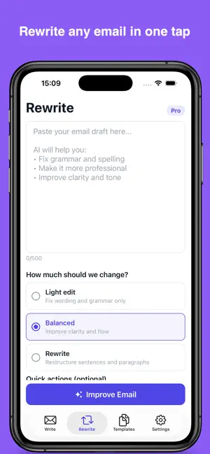 AI Email Writer: Reply & Edit screenshot 3