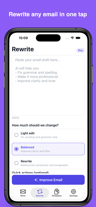 AI Email Writer: Reply & Edit Screenshot 3 of 7