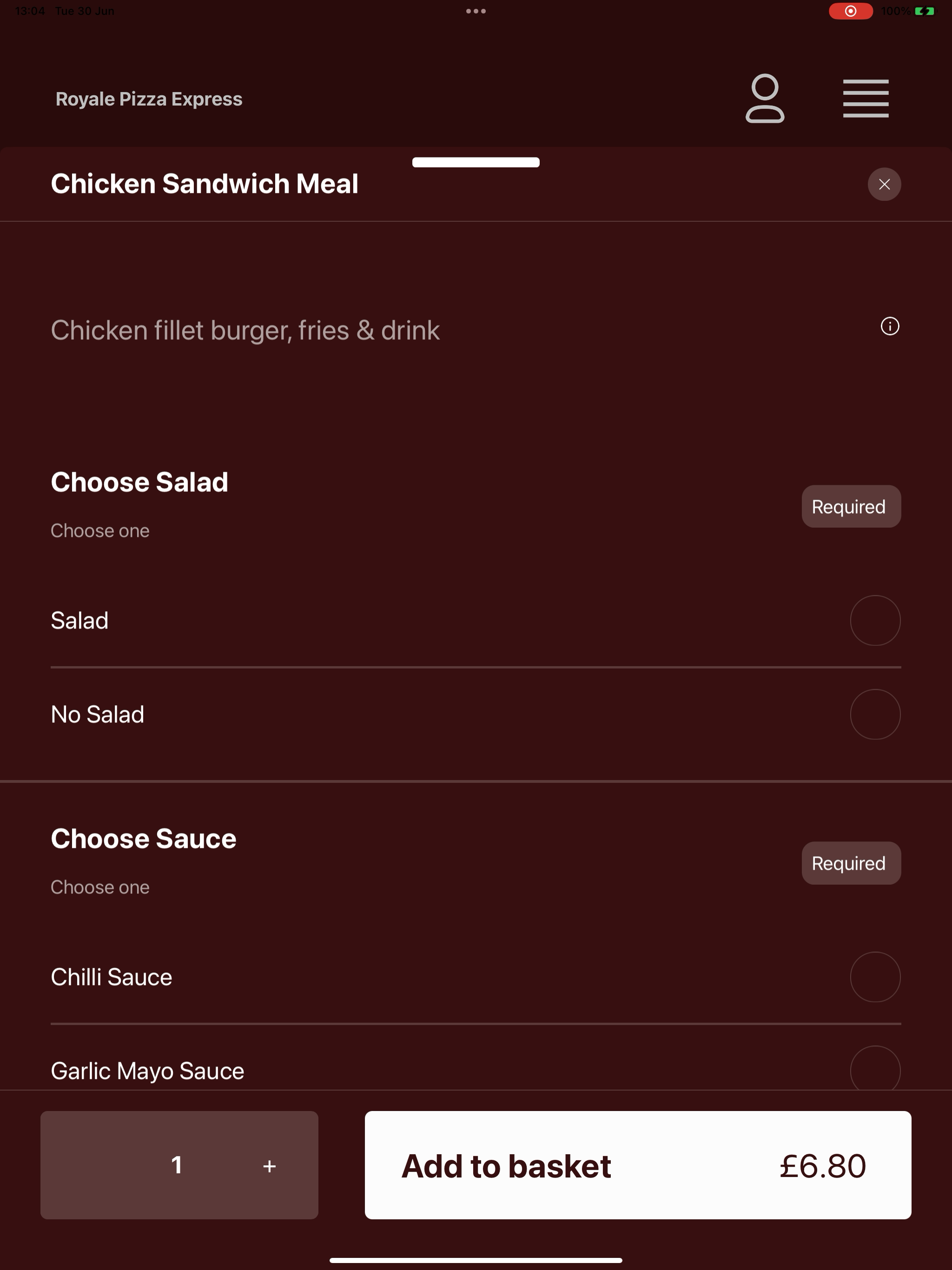Royale Pizza Express UK screenshot 9