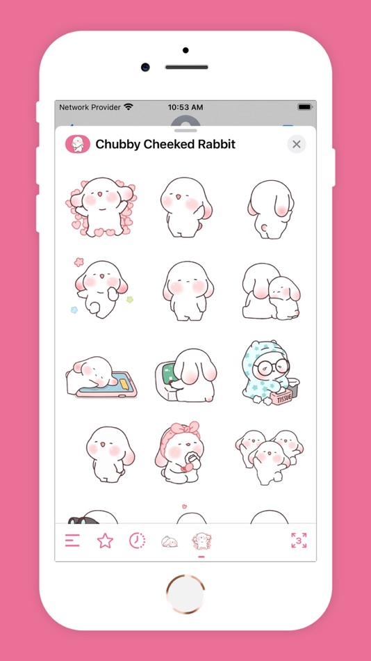 #4. Chubby Cheeked Rabbit Animated (iOS) 由: Dave Deep